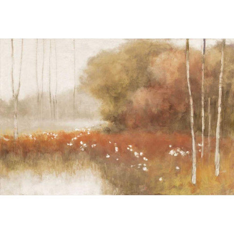 Autumn Midst White Modern Wood Framed Art Print by Purinton, Julia