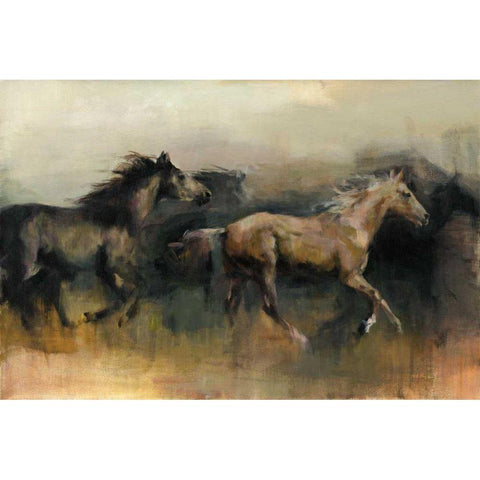 Roaming the West White Modern Wood Framed Art Print by Hageman, Marilyn