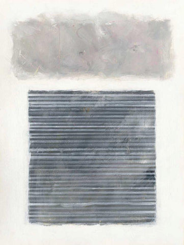 Venetian Gray Black Ornate Wood Framed Art Print with Double Matting by Schick, Mike