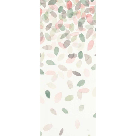 Spring Cascade III Black Modern Wood Framed Art Print with Double Matting by Marshall, Laura