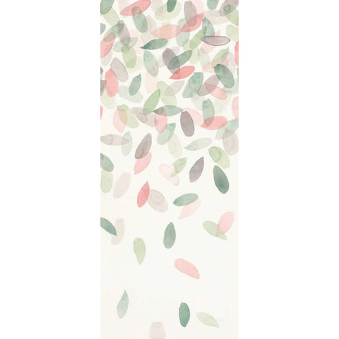 Spring Cascade IV White Modern Wood Framed Art Print by Marshall, Laura