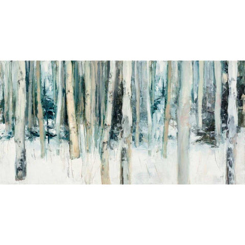 Winter Woods III White Modern Wood Framed Art Print by Purinton, Julia