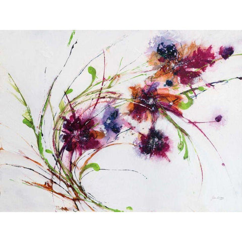 Fluff White Modern Wood Framed Art Print by Griggs, Jan