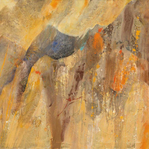 Canyon 3B White Modern Wood Framed Art Print with Double Matting by Hristova, Albena