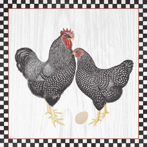Home to Roost I Black Ornate Wood Framed Art Print with Double Matting by Wild Apple Portfolio