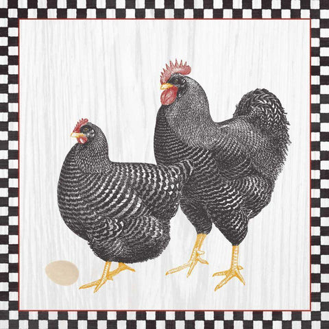 Home to Roost II Gold Ornate Wood Framed Art Print with Double Matting by Wild Apple Portfolio