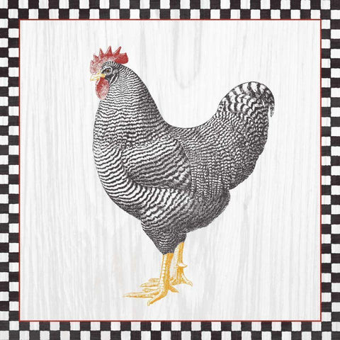 Home to Roost IV Gold Ornate Wood Framed Art Print with Double Matting by Wild Apple Portfolio