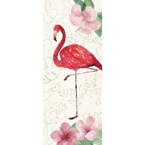 Tropical Fun Bird VII Gold Ornate Wood Framed Art Print with Double Matting by Sussman, Harriet