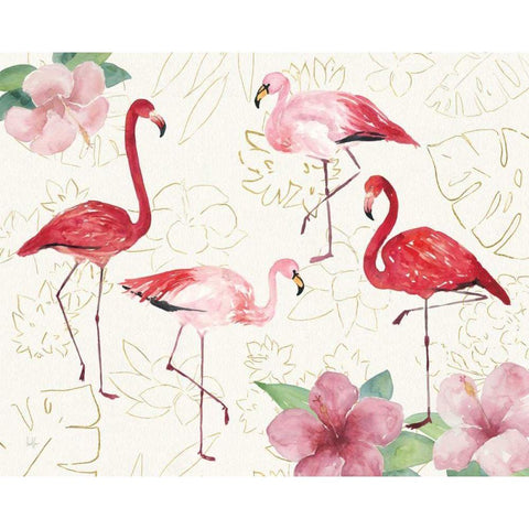 Tropical Fun Bird VIII Black Modern Wood Framed Art Print with Double Matting by Sussman, Harriet