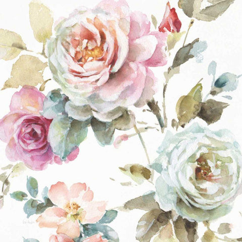 Beautiful Romance V White Modern Wood Framed Art Print by Audit, Lisa