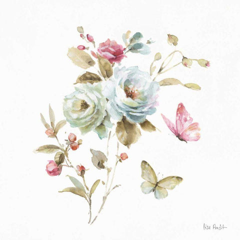 Beautiful Romance VIII White Modern Wood Framed Art Print by Audit, Lisa