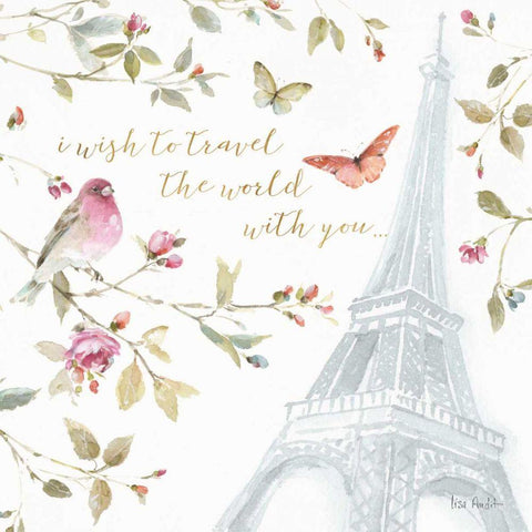 Beautiful Romance XIX Black Modern Wood Framed Art Print with Double Matting by Audit, Lisa