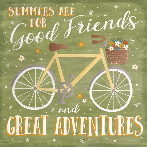 Summer Sunshine IV White Modern Wood Framed Art Print by Marshall, Laura