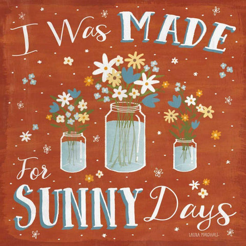 Summer Sunshine VII White Modern Wood Framed Art Print with Double Matting by Marshall, Laura