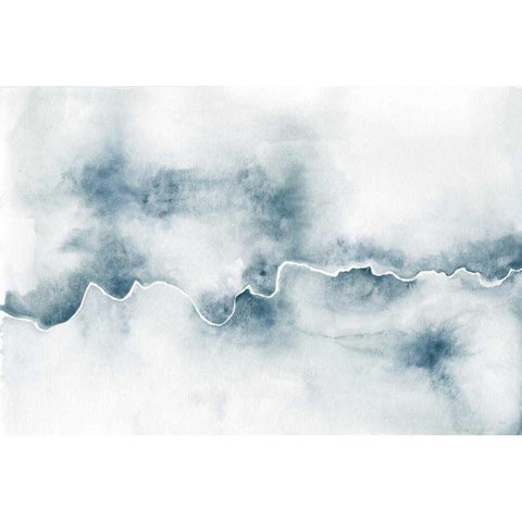 Flow Black Modern Wood Framed Art Print by Marshall, Laura