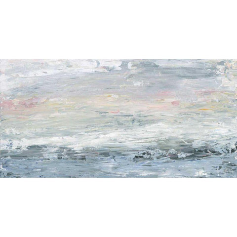 Gazing Out Black Modern Wood Framed Art Print by Adams, Sarah