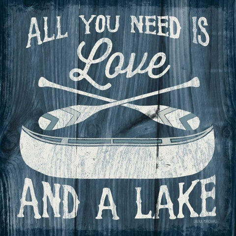 Up North I White Modern Wood Framed Art Print with Double Matting by Marshall, Laura