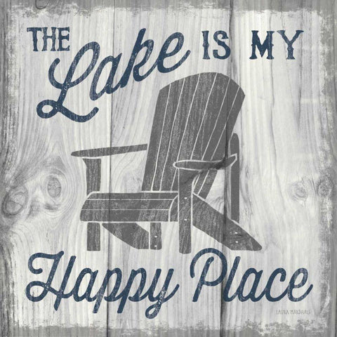 Up North II White Modern Wood Framed Art Print by Marshall, Laura