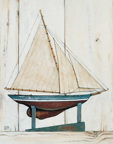 Racer I Black Ornate Wood Framed Art Print with Double Matting by Brown, David Carter