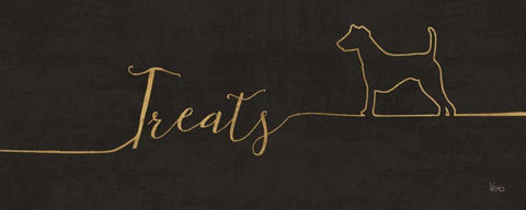 Underlined Dogs III Black White Modern Wood Framed Art Print with Double Matting by Charron, Veronique