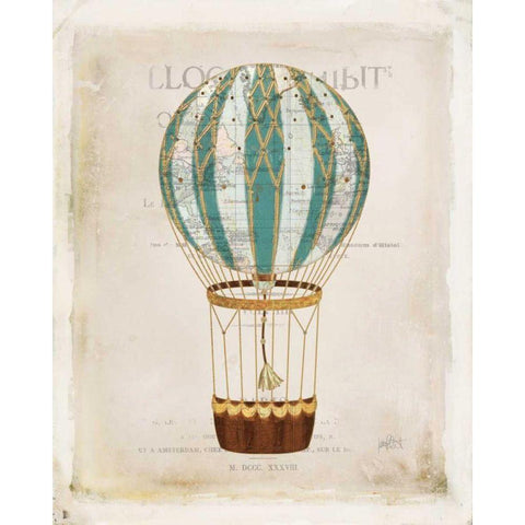 Balloon Expo V Gold Ornate Wood Framed Art Print with Double Matting by Pertiet, Katie