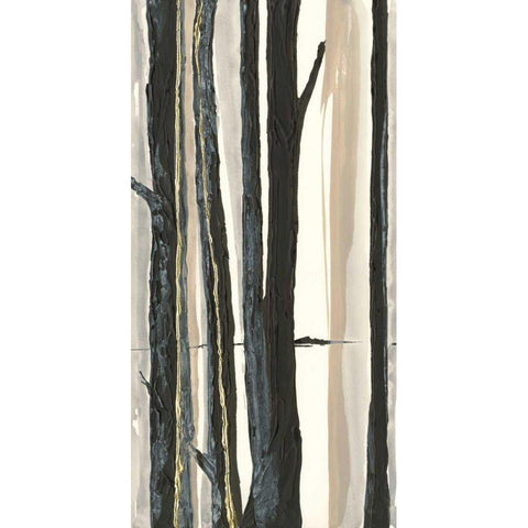 Through the Trees I Black Modern Wood Framed Art Print by Paschke, Chris