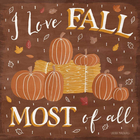 Autumn Enchantment V Black Modern Wood Framed Art Print with Double Matting by Marshall, Laura