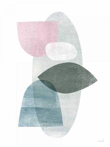 Dream III White Modern Wood Framed Art Print with Double Matting by Hershey, Moira