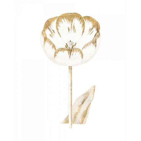 Gilded Botanical V Gold Ornate Wood Framed Art Print with Double Matting by Wild Apple Portfolio