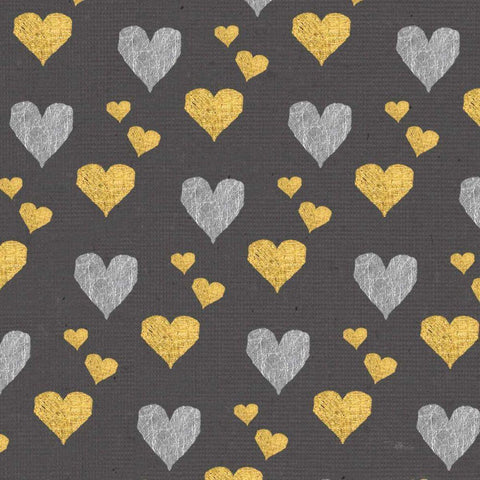 Coffee Cuties Pattern I B Black Modern Wood Framed Art Print by Pela Studio