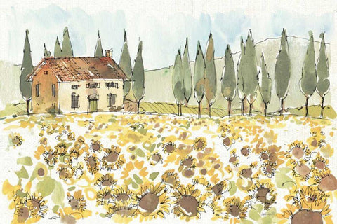 Tuscan Elegance I Black Ornate Wood Framed Art Print with Double Matting by Tavoletti, Anne