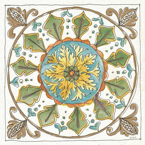 Tuscan Elegance VII Gold Ornate Wood Framed Art Print with Double Matting by Tavoletti, Anne