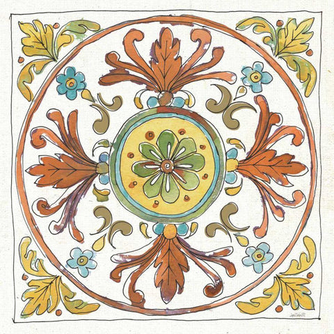 Tuscan Elegance IX Gold Ornate Wood Framed Art Print with Double Matting by Tavoletti, Anne