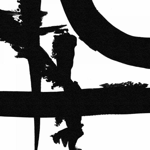 Crossing Paths II Black Modern Wood Framed Art Print by Adams, Sarah