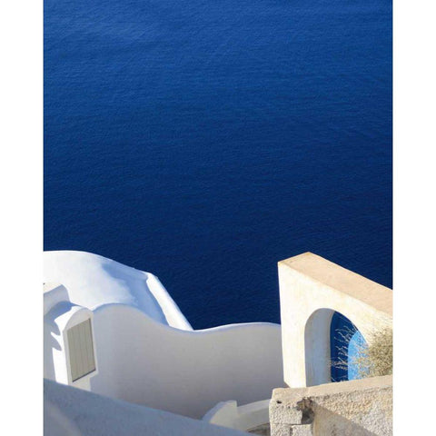 Santorini II Crop Black Modern Wood Framed Art Print by Miller, Sara Zieve