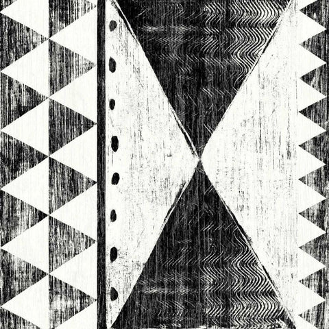 Patterns of the Savanna II No Gray BW Black Modern Wood Framed Art Print by Hershey, Moira