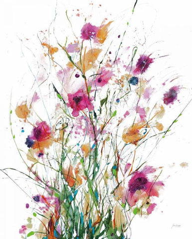 Hidden on White Crop Black Ornate Wood Framed Art Print with Double Matting by Griggs, Jan