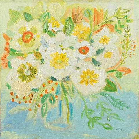 Camillia White Modern Wood Framed Art Print with Double Matting by Zaman, Farida