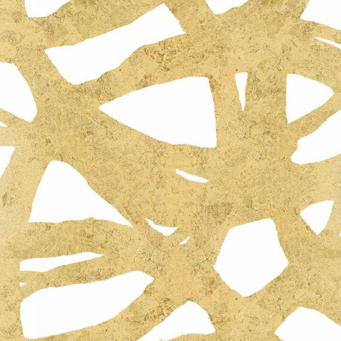 Endless Circles Front Gold III Black Modern Wood Framed Art Print with Double Matting by Wild Apple Portfolio