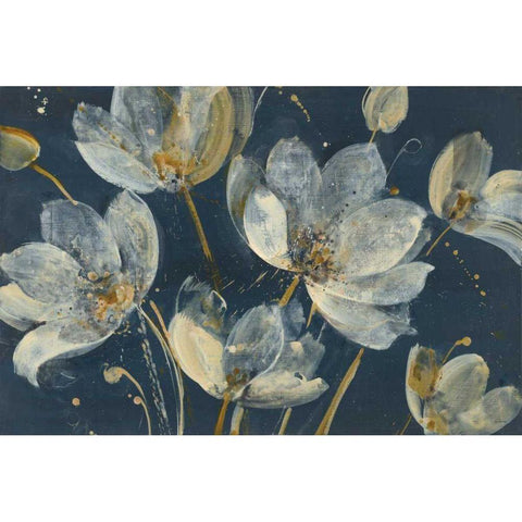 Translucent Garden Black Modern Wood Framed Art Print with Double Matting by Hristova, Albena