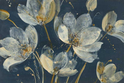 Translucent Garden Black Ornate Wood Framed Art Print with Double Matting by Hristova, Albena