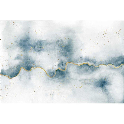 Flow with Gold Gold Ornate Wood Framed Art Print with Double Matting by Marshall, Laura