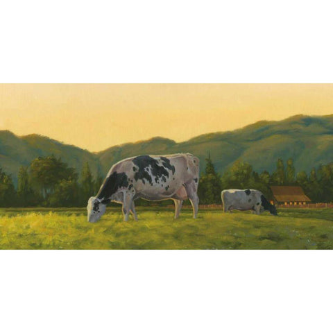 Farm Life III Gold Ornate Wood Framed Art Print with Double Matting by Wiens, James