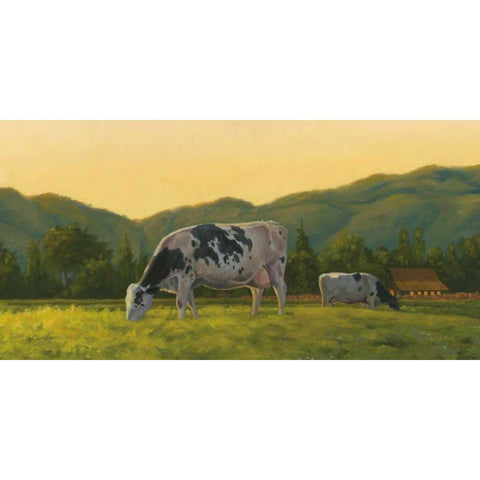 Farm Life III White Modern Wood Framed Art Print by Wiens, James