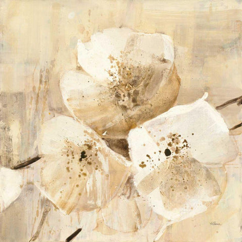 Elegance III Black Modern Wood Framed Art Print with Double Matting by Hristova, Albena