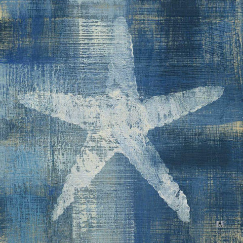 Batik Seas II Black Modern Wood Framed Art Print with Double Matting by Studio Mousseau