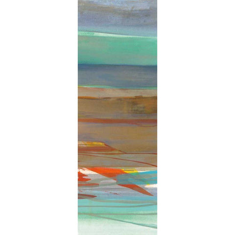 Layers III Black Modern Wood Framed Art Print by Maye, Jo