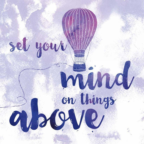 Words of Faith I White Modern Wood Framed Art Print by Adams, Sarah