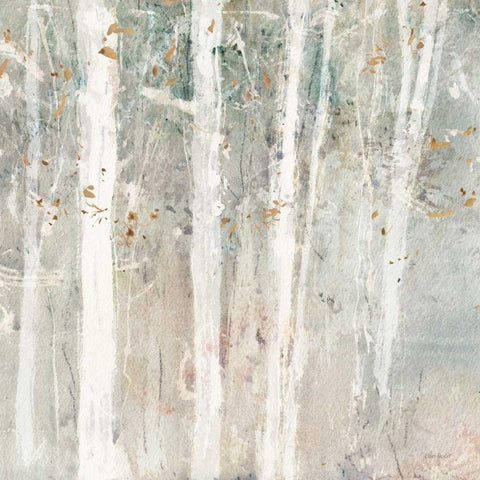 A Woodland Walk II White Modern Wood Framed Art Print by Audit, Lisa