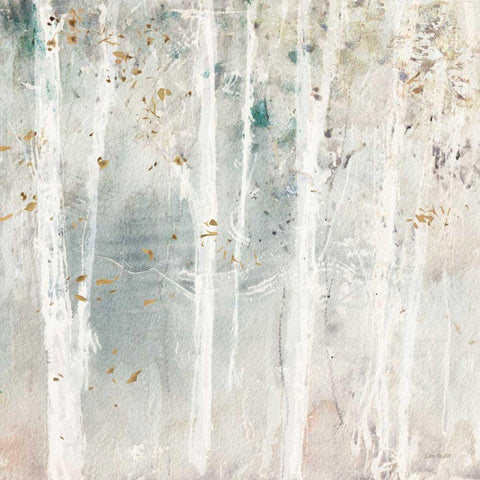 A Woodland Walk III White Modern Wood Framed Art Print by Audit, Lisa